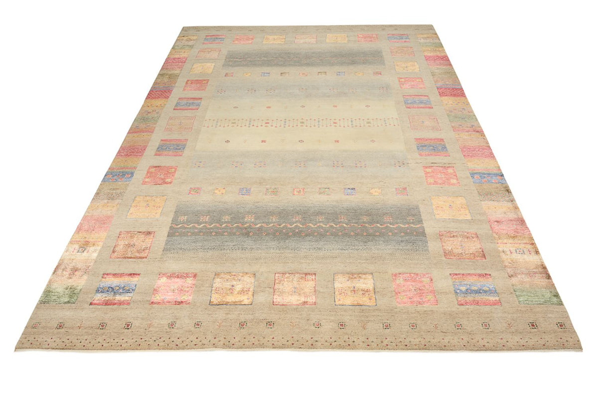 Tapis Gabbeh - Loribaft Indus - 351 x 254 cm - beige foncé