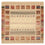 Tapis Gabbeh - Loribaft Indus carré  - 206 x 204 cm - beige foncé