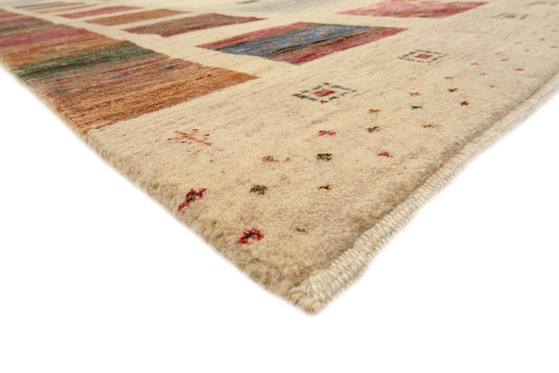 Tapis Gabbeh - Loribaft Indus carré  - 206 x 204 cm - beige foncé
