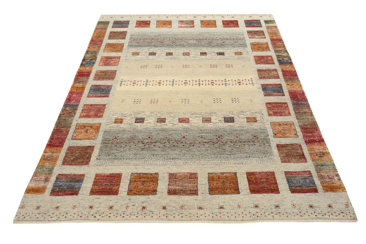 Tapis Gabbeh - Loribaft Indus - 205 x 154 cm - beige foncé