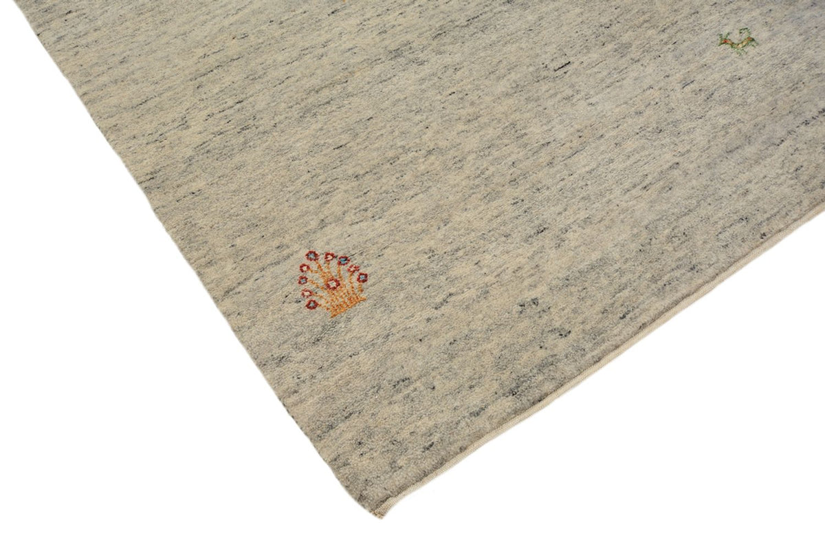 Tapis de couloir Tapis Gabbeh - Loribaft Indus - 238 x 82 cm - beige foncé