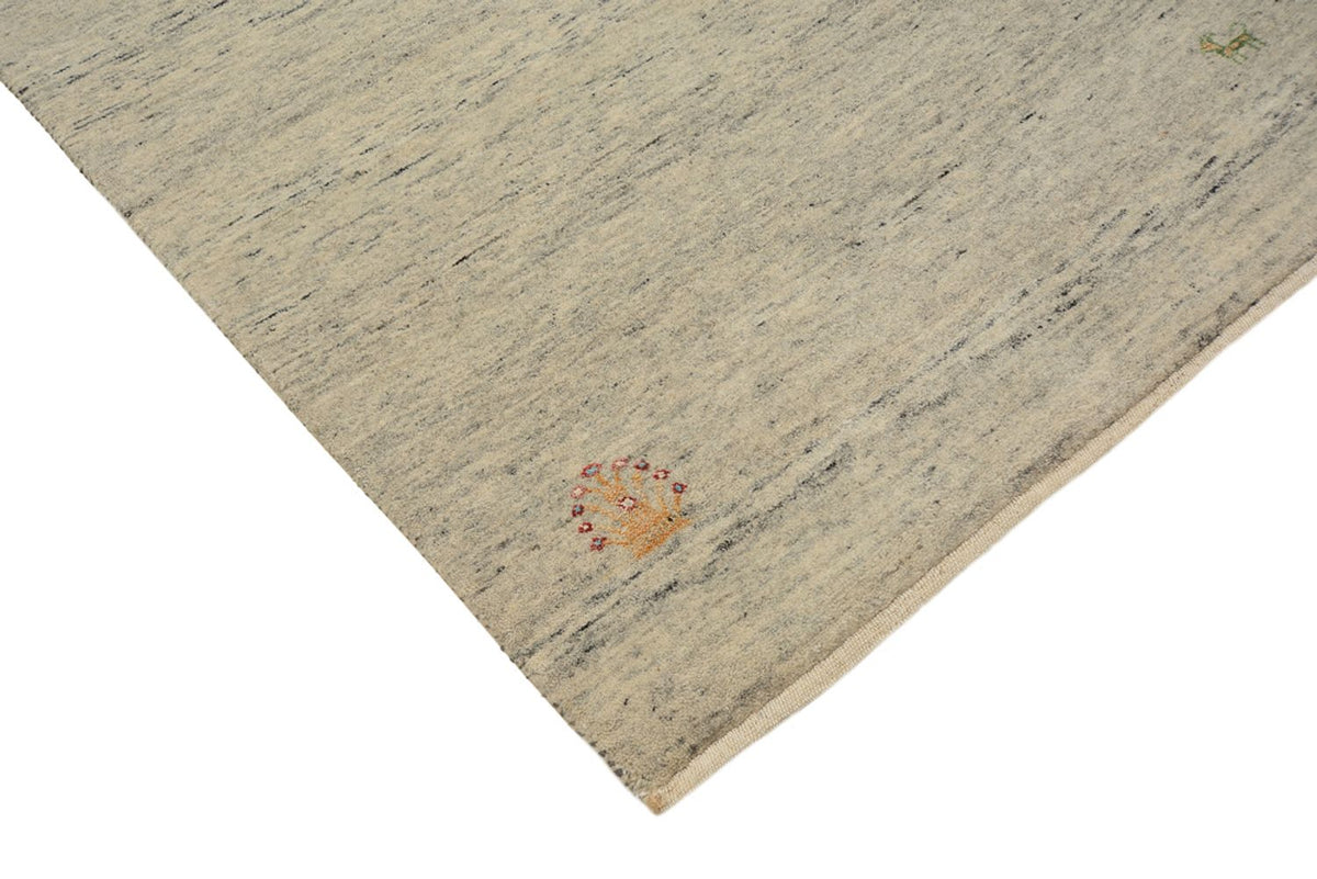 Tapis de couloir Tapis Gabbeh - Loribaft Indus - 241 x 85 cm - beige foncé