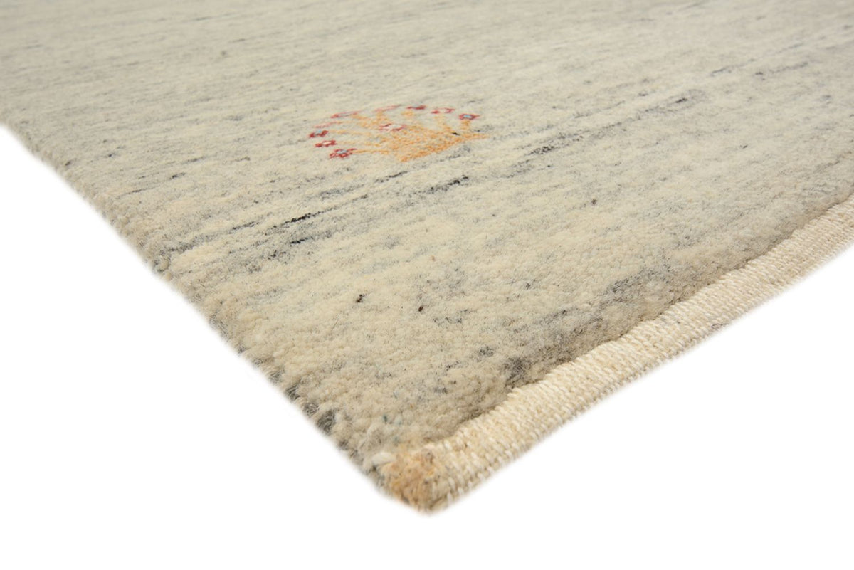 Tapis de couloir Tapis Gabbeh - Loribaft Indus - 241 x 85 cm - beige foncé