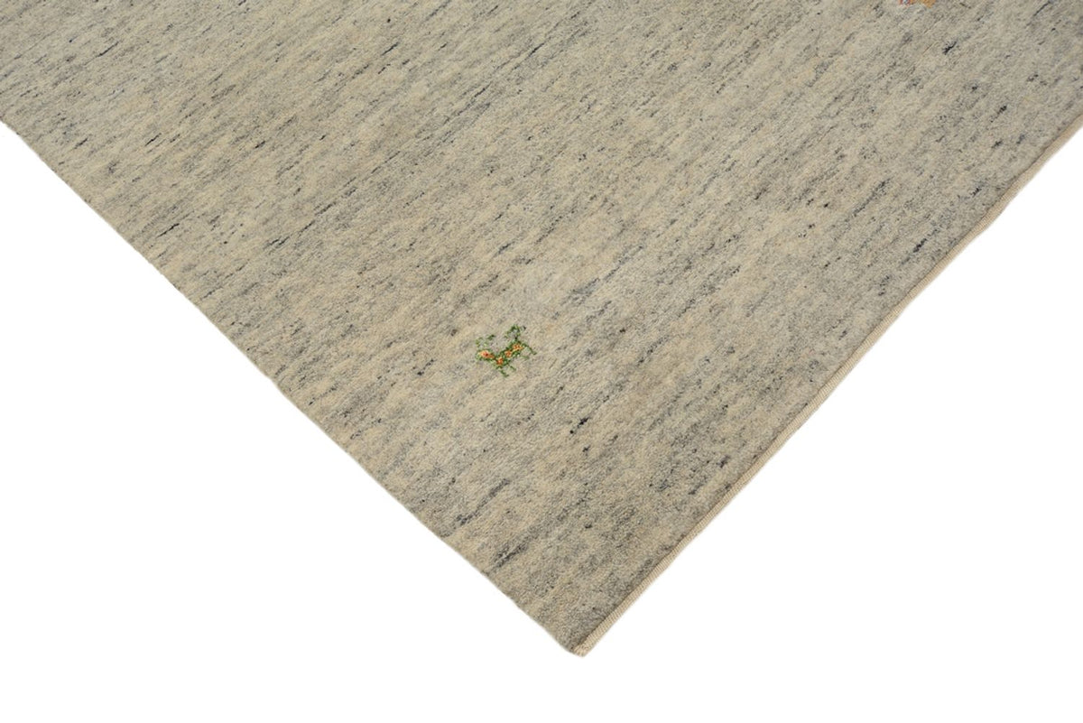Tapis de couloir Tapis Gabbeh - Loribaft Indus - 237 x 82 cm - beige foncé