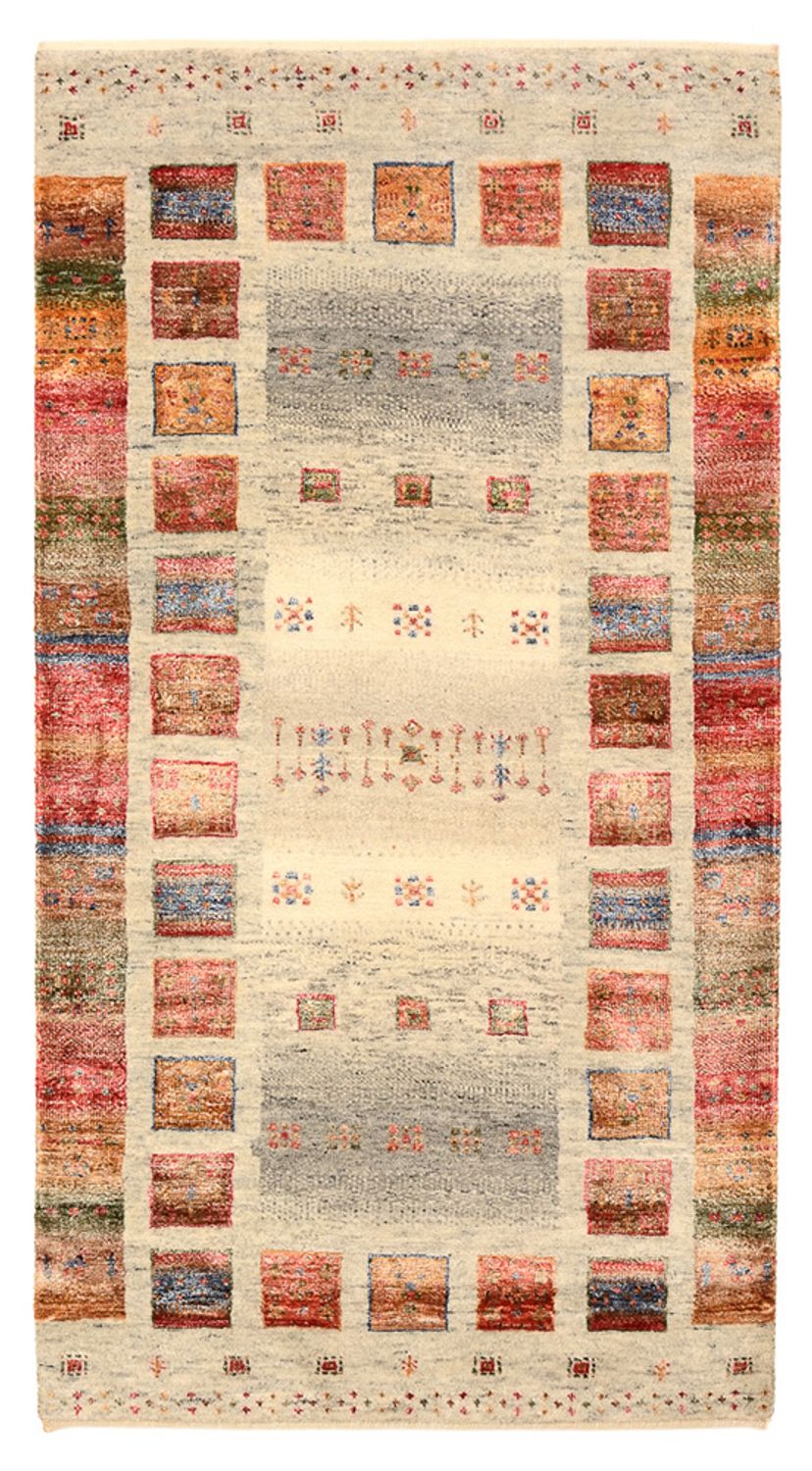Tapis Gabbeh - Loribaft Indus - 139 x 74 cm - multicolore