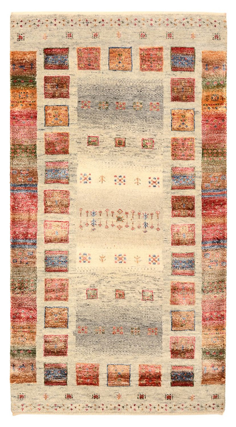 Tapis Gabbeh - Loribaft Indus - 139 x 74 cm - multicolore