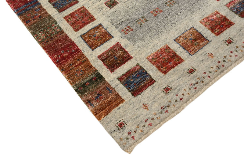 Tapis Gabbeh - Loribaft Indus - 139 x 74 cm - multicolore