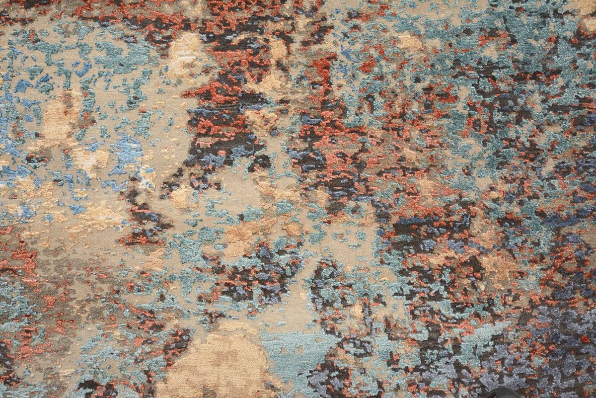 Tapis design - 241 x 239 cm - multicolore