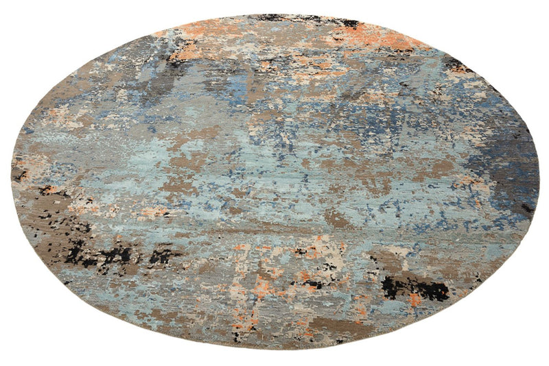 Tapis design ronde  - 243 x 241 cm - multicolore