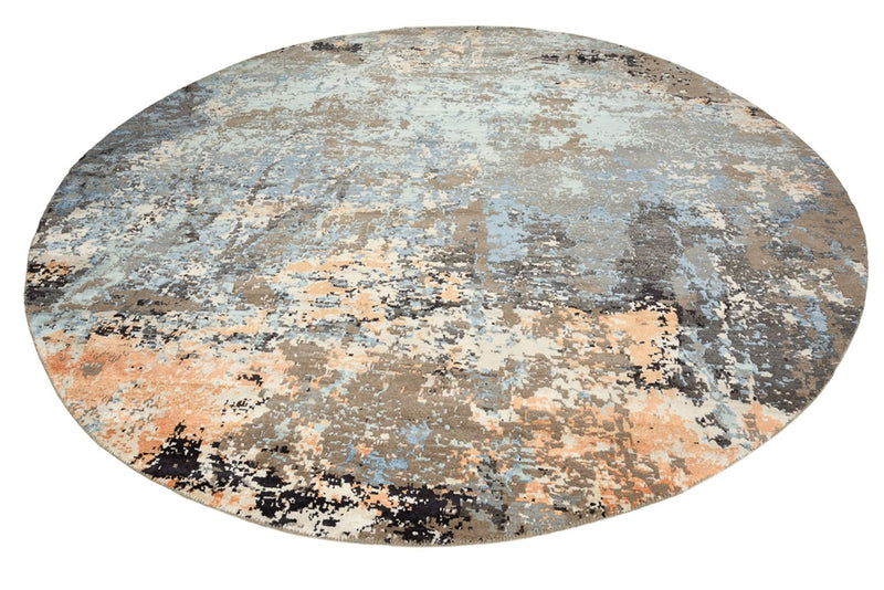 Tapis design ronde  - 243 x 241 cm - multicolore