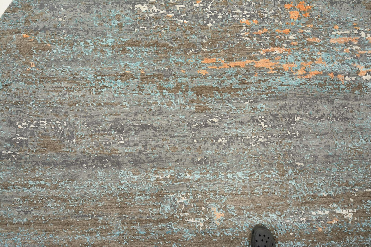 Tapis design - 242 x 240 cm - multicolore