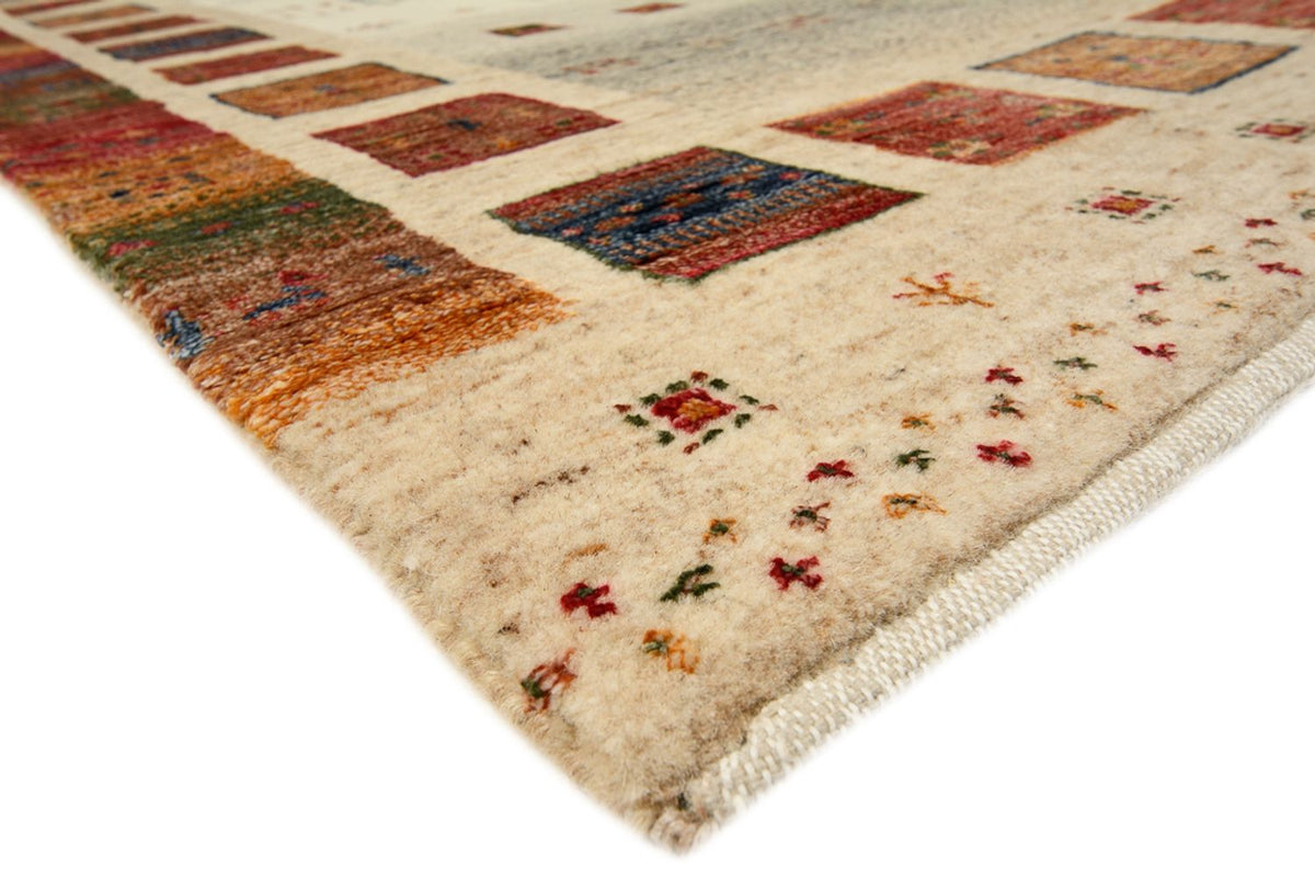 Tapis de couloir Tapis Gabbeh - Loribaft Indus - 298 x 84 cm - multicolore