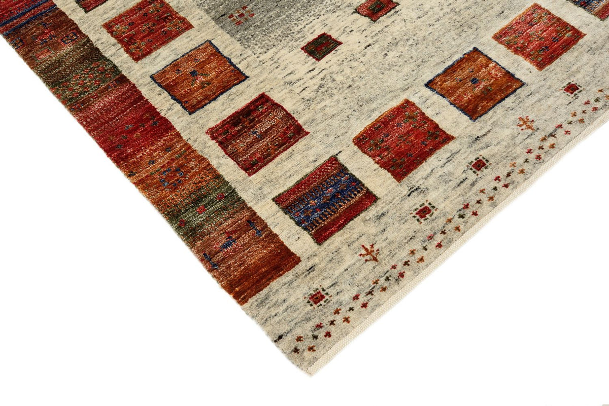 Tapis de couloir Tapis Gabbeh - Loribaft Indus - 256 x 84 cm - multicolore