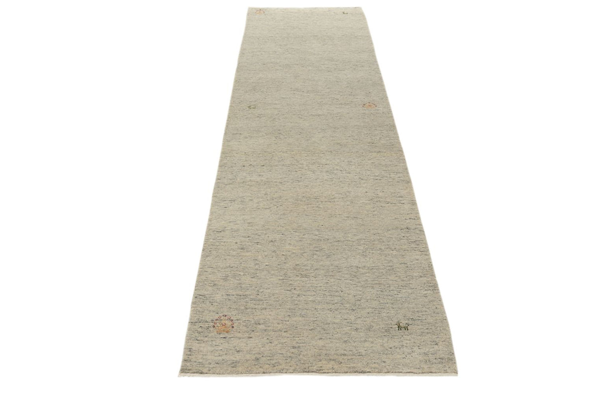 Tapis de couloir Tapis Gabbeh - Loribaft Indus - 296 x 84 cm - camel