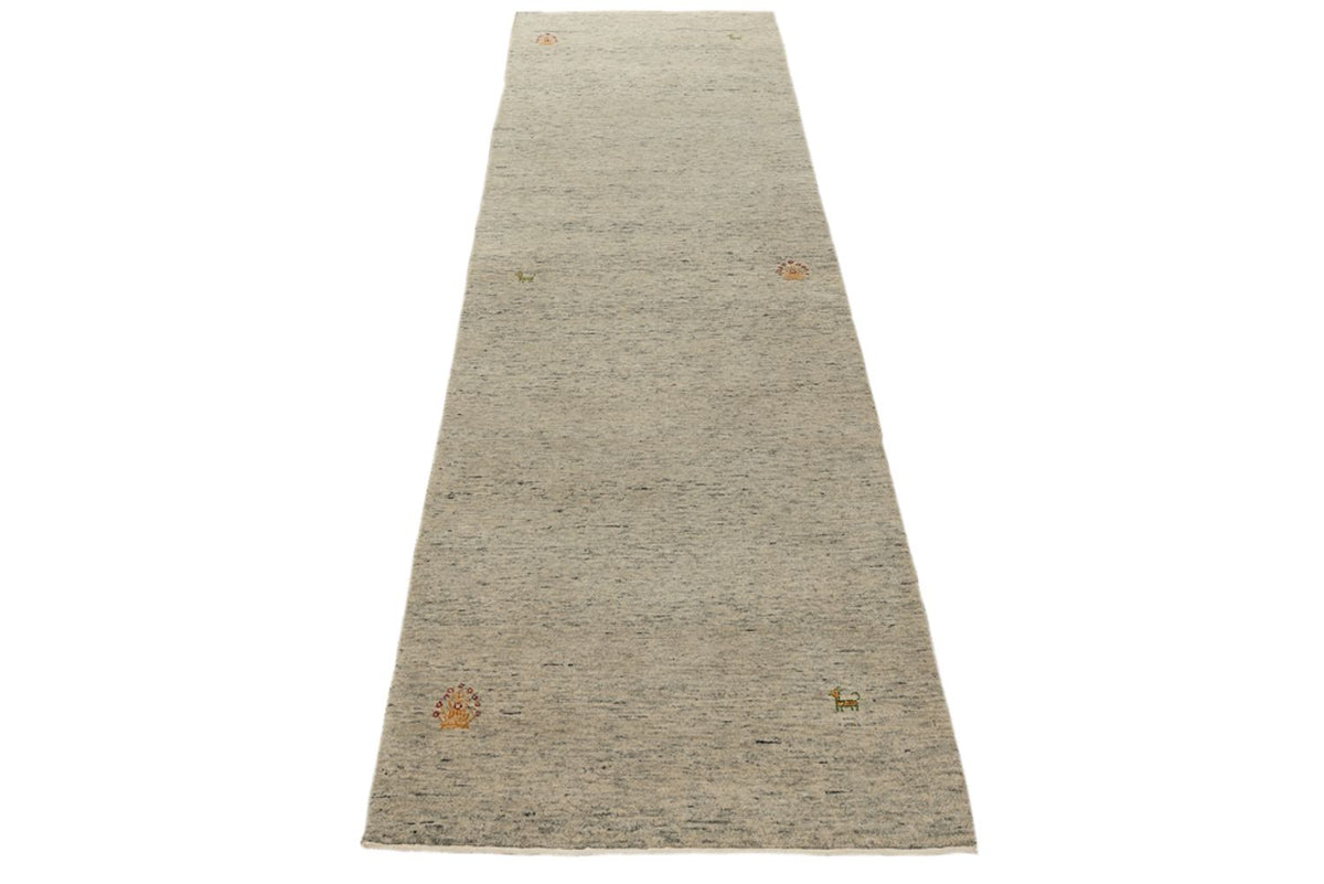 Tapis de couloir Tapis Gabbeh - Loribaft Indus - 241 x 74 cm - camel