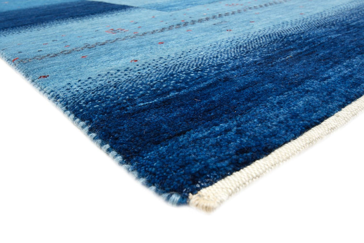 Tapis Gabbeh - Loribaft Indus - 303 x 241 cm - bleu de mer