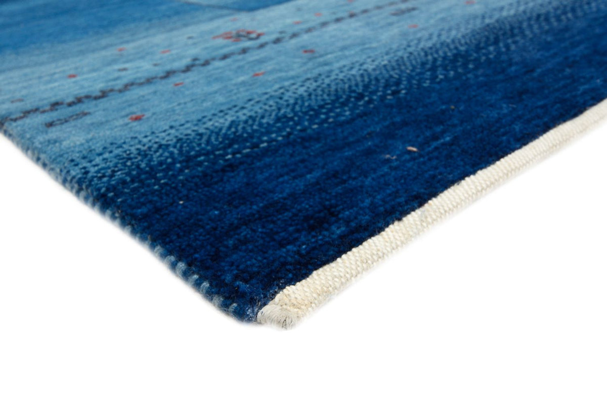 Tapis Gabbeh - Loribaft Indus - 232 x 177 cm - bleu de mer