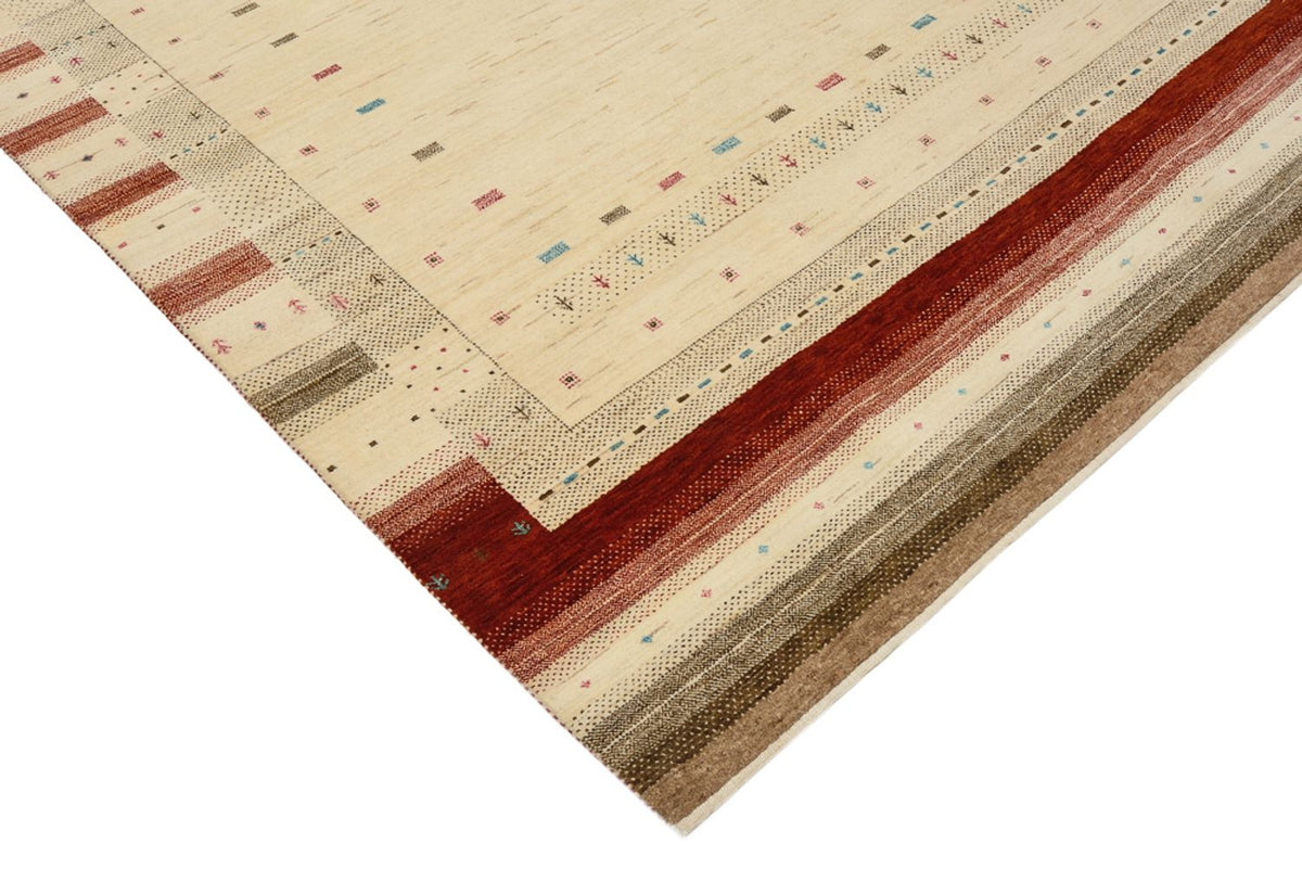 Tapis Gabbeh - Loribaft Indus - 243 x 171 cm - beige clair
