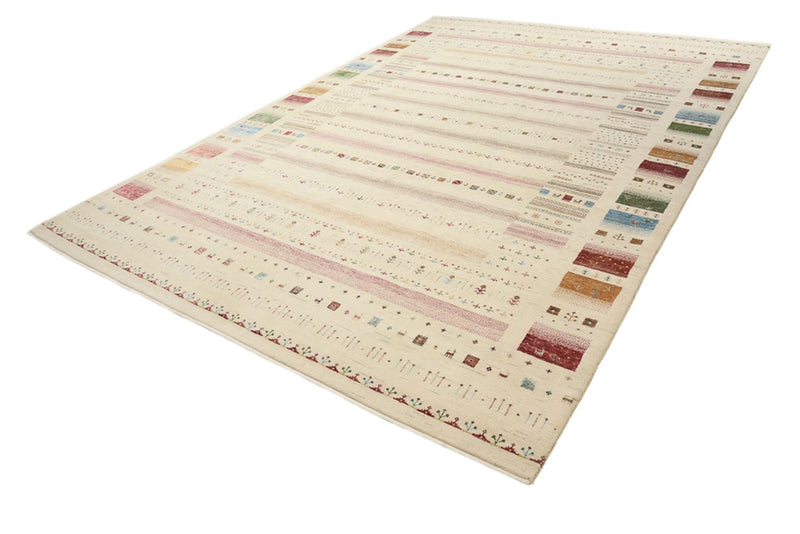 Tapis Gabbeh - Loribaft Indus - 356 x 251 cm - beige clair