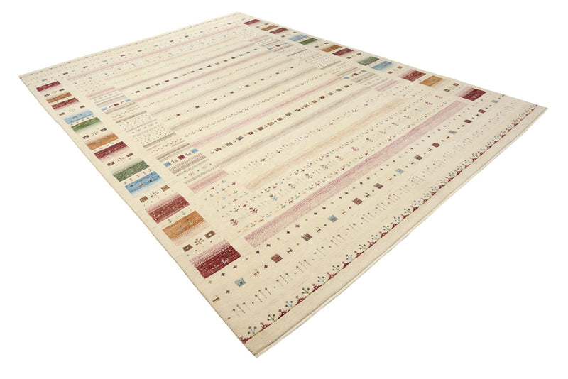 Tapis Gabbeh - Loribaft Indus - 356 x 251 cm - beige clair
