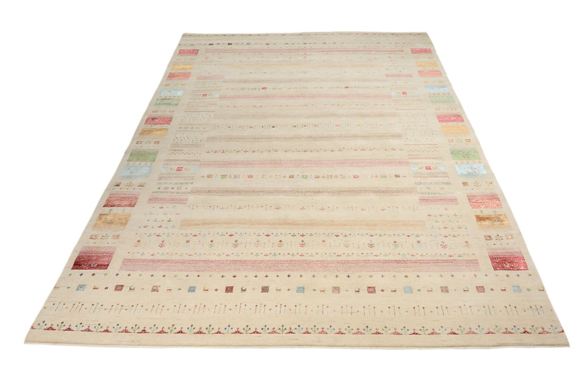 Tapis Gabbeh - Loribaft Indus - 356 x 251 cm - beige clair