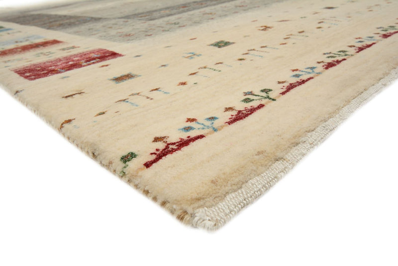 Tapis Gabbeh - Loribaft Indus - 244 x 177 cm - beige clair