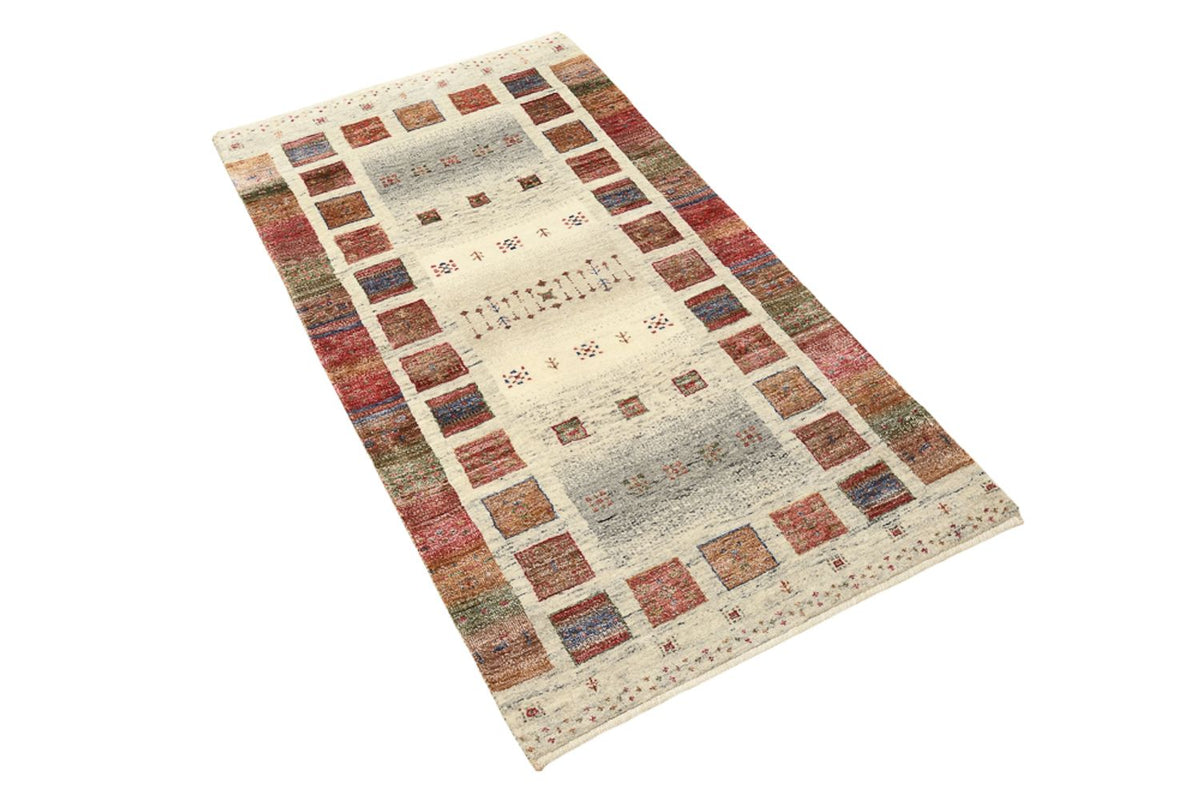Tapis Gabbeh - Loribaft Indus - 142 x 76 cm - multicolore