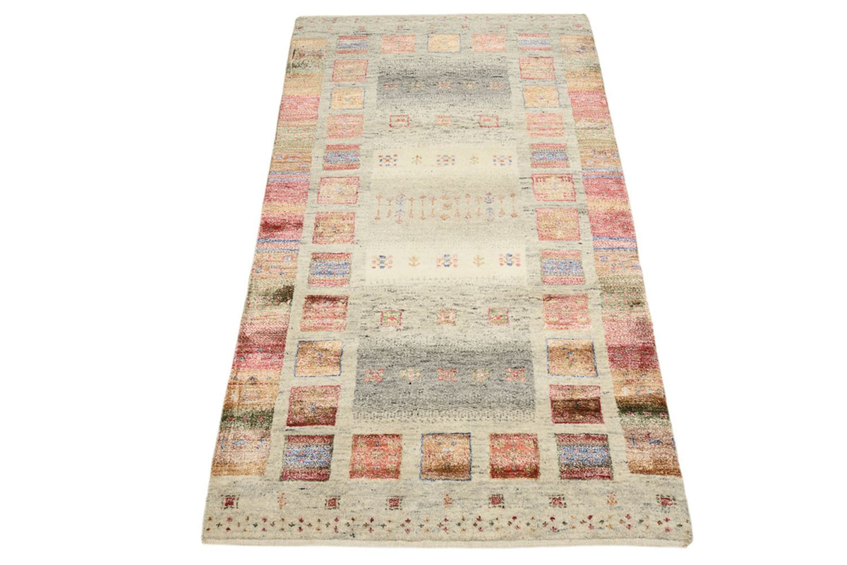 Tapis Gabbeh - Loribaft Indus - 142 x 76 cm - multicolore