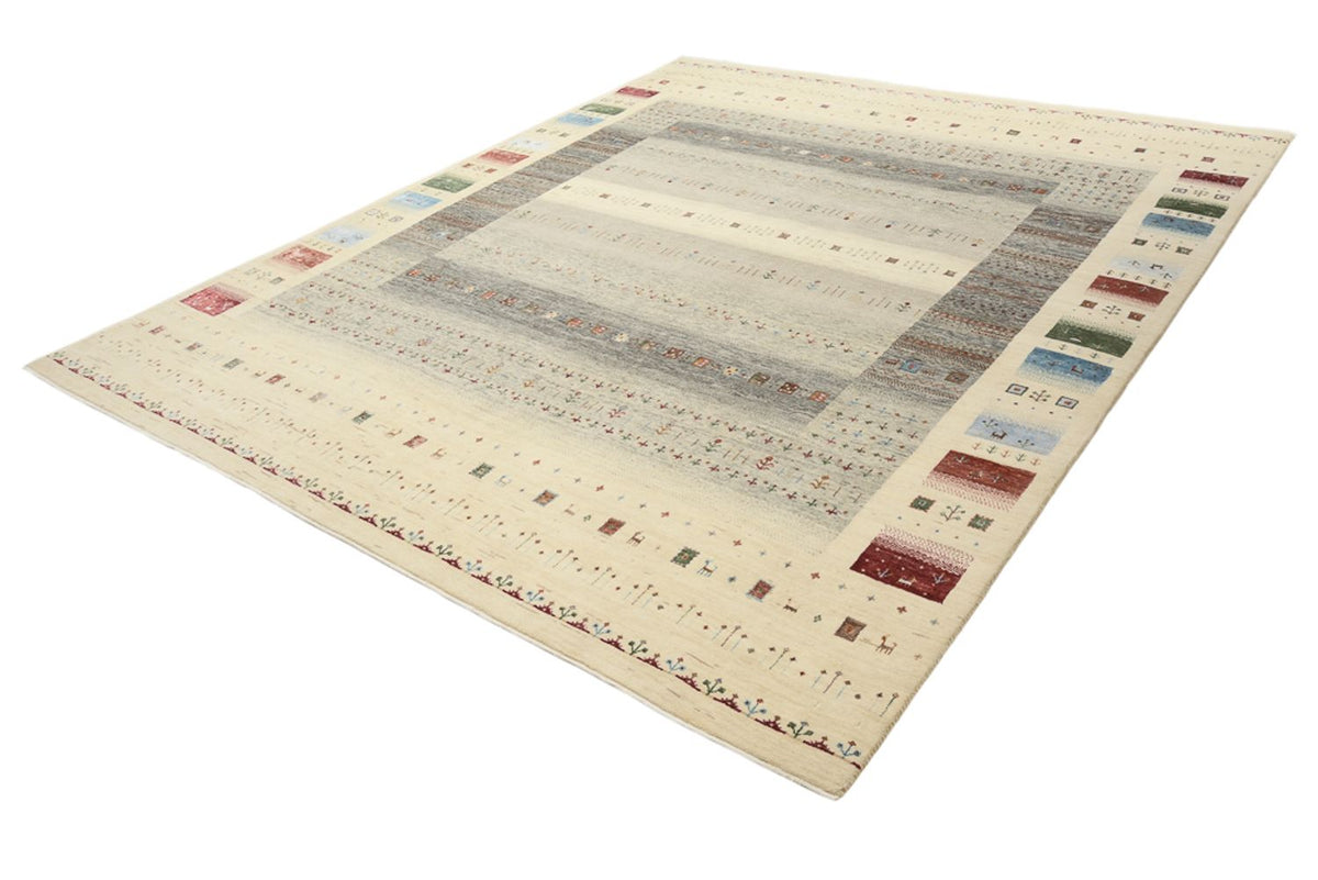 Tapis Gabbeh - Loribaft Indus - 304 x 251 cm - beige clair