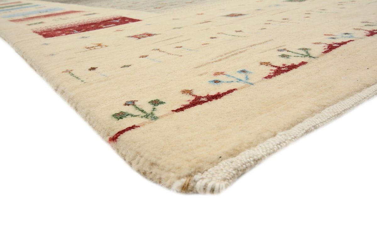 Tapis Gabbeh - Loribaft Indus - 304 x 251 cm - beige clair