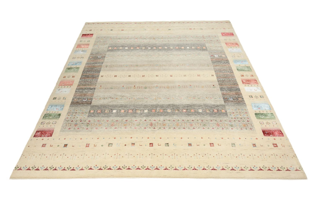 Tapis Gabbeh - Loribaft Indus - 304 x 251 cm - beige clair