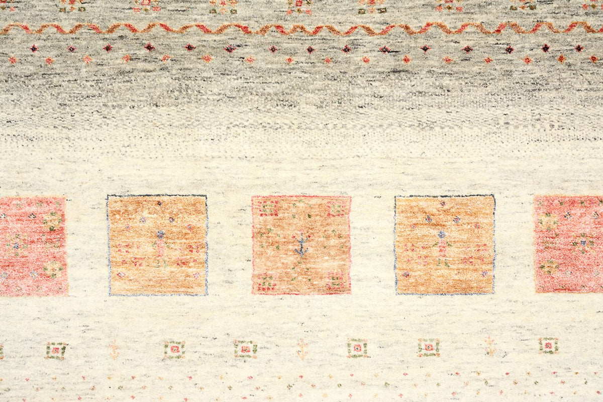 Tapis Gabbeh - Loribaft Indus - 302 x 206 cm - multicolore