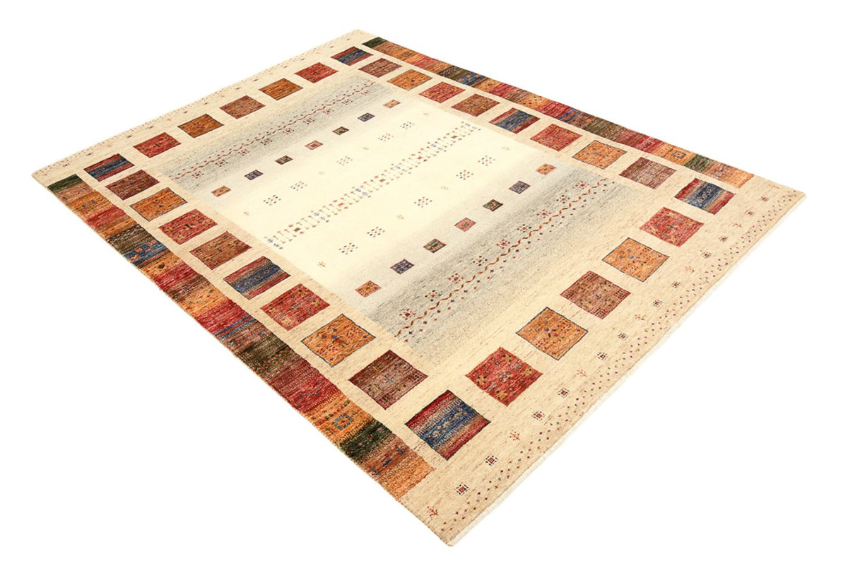 Tapis Gabbeh - Loribaft Indus - 204 x 156 cm - multicolore