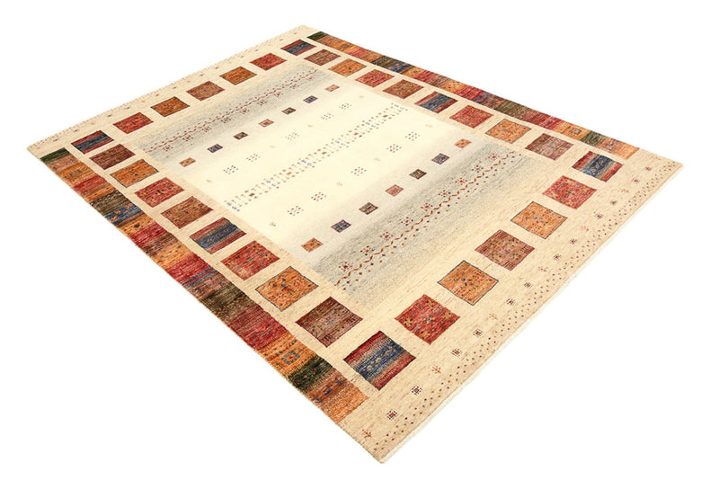 Tapis Gabbeh - Loribaft Indus - 204 x 156 cm - multicolore