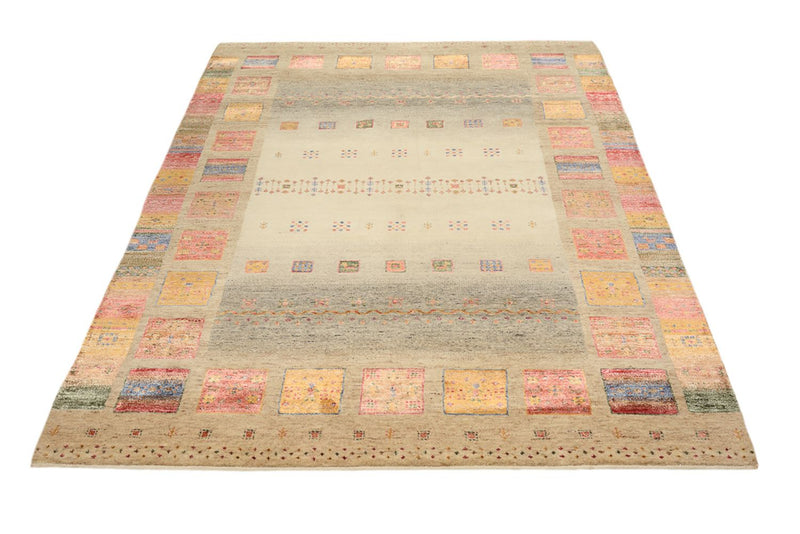 Tapis Gabbeh - Loribaft Indus - 205 x 153 cm - multicolore