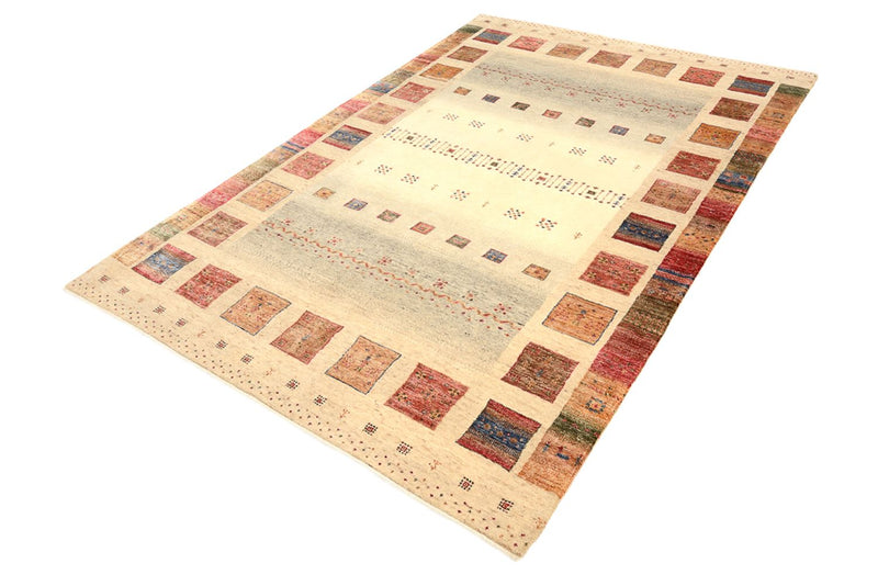 Tapis Gabbeh - Loribaft Indus - 241 x 164 cm - multicolore