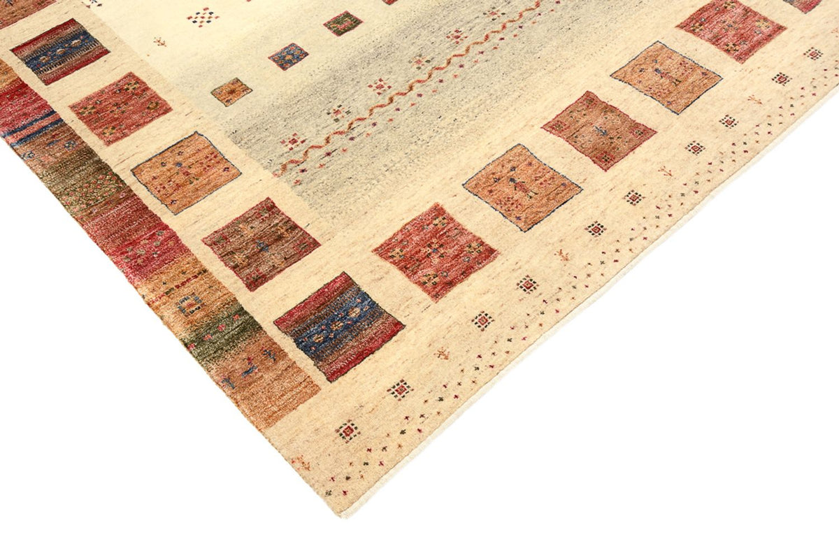 Tapis Gabbeh - Loribaft Indus - 241 x 164 cm - multicolore
