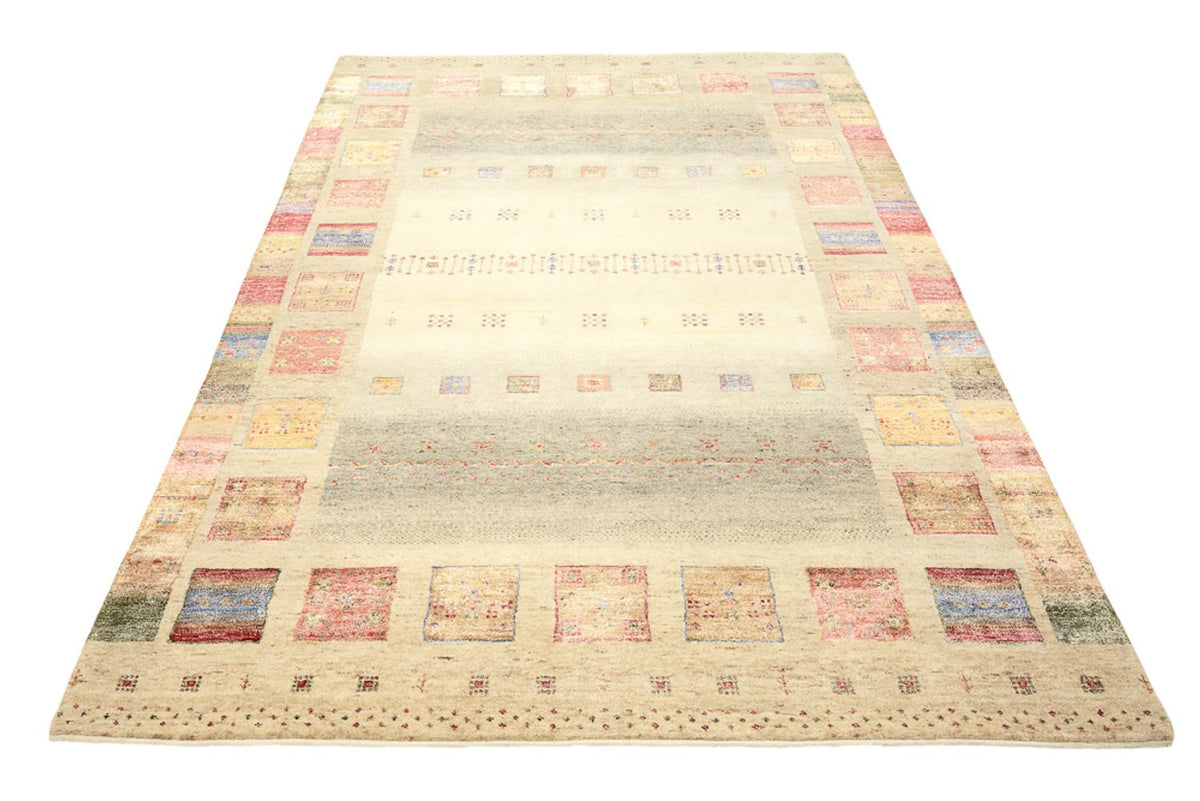 Tapis Gabbeh - Loribaft Indus - 241 x 164 cm - multicolore