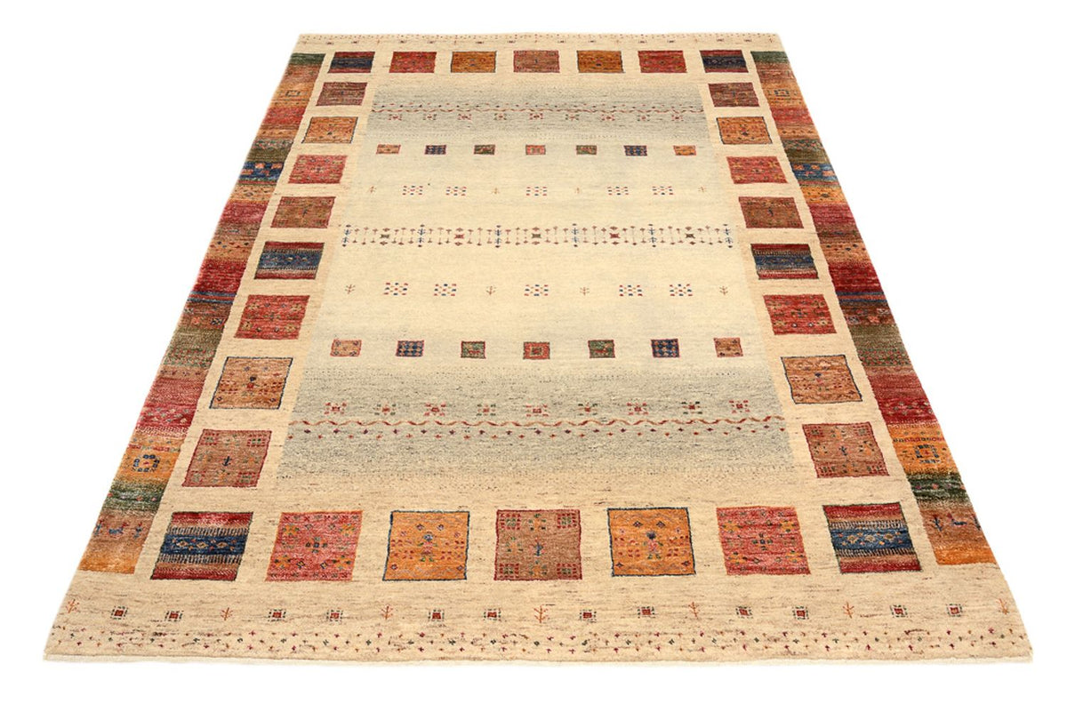 Tapis Gabbeh - Loribaft Indus - 207 x 148 cm - multicolore