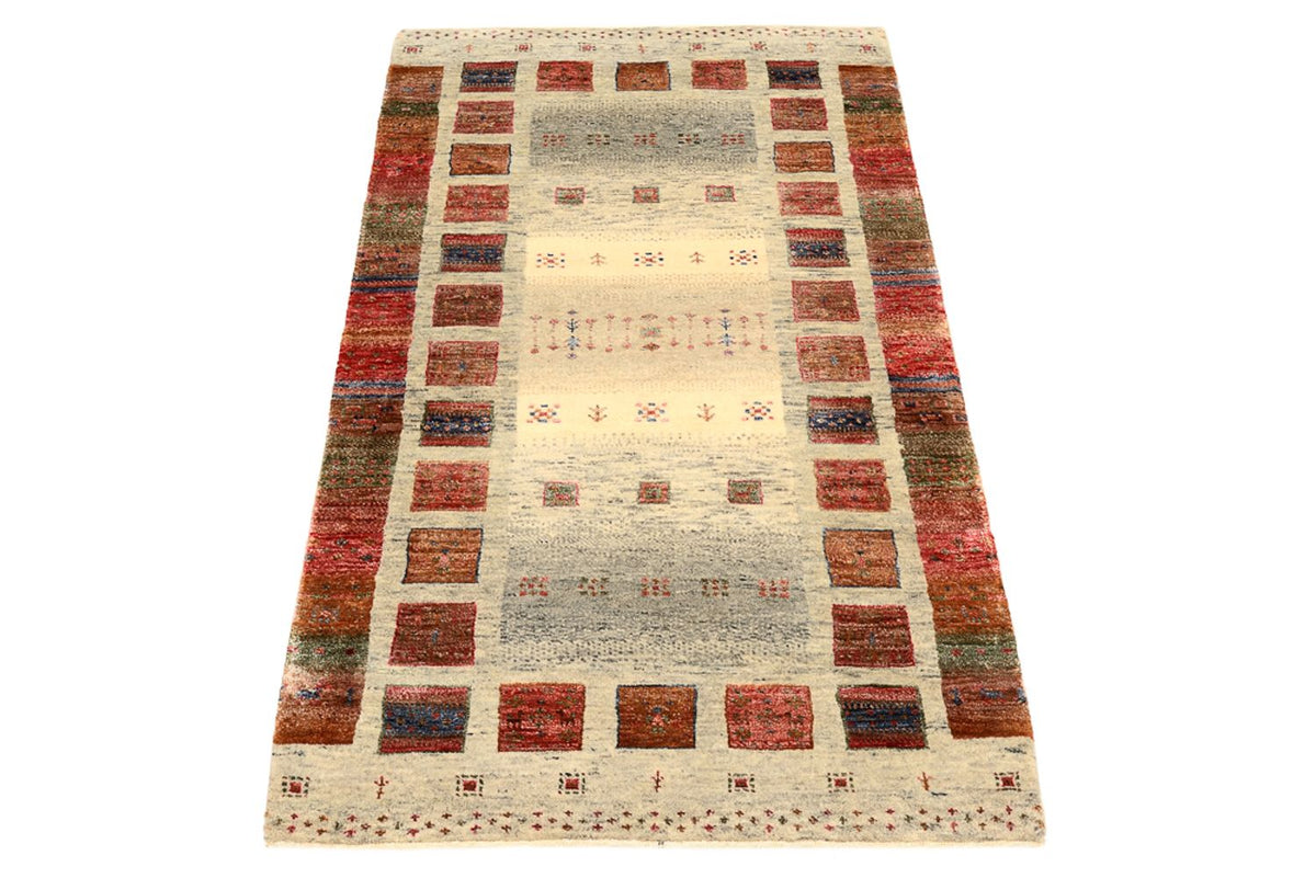 Tapis Gabbeh - Loribaft Indus - 139 x 76 cm - multicolore