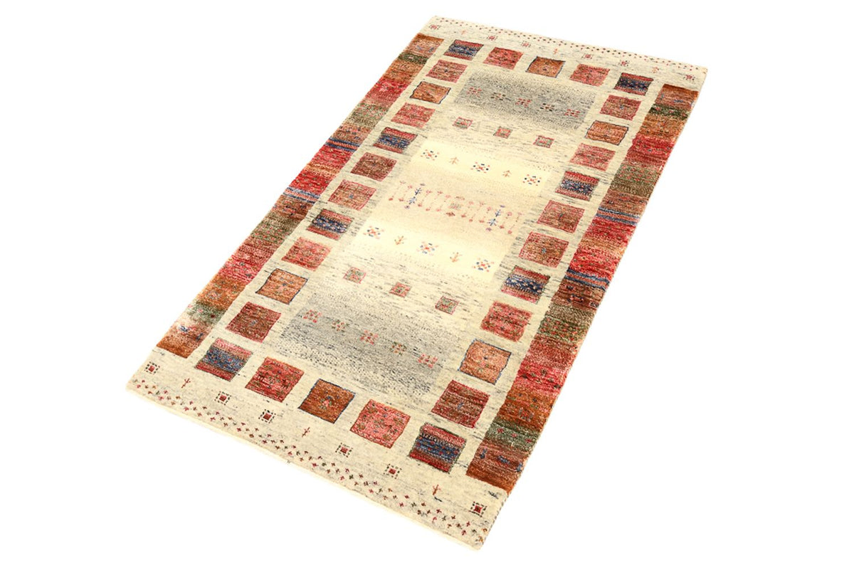 Tapis Gabbeh - Loribaft Indus - 139 x 76 cm - multicolore