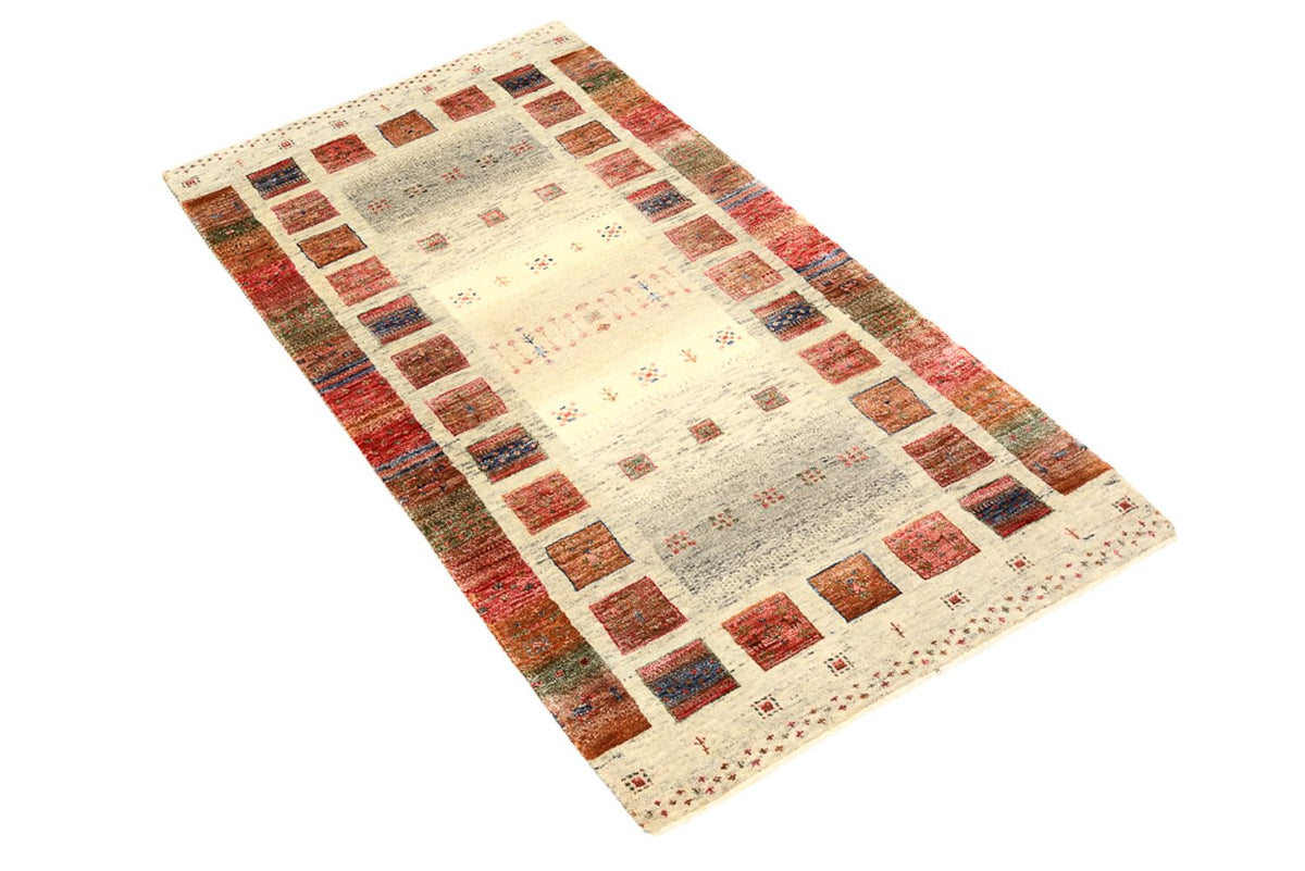 Tapis Gabbeh - Loribaft Indus - 139 x 76 cm - multicolore
