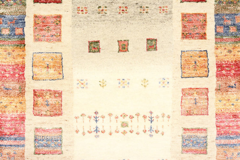 Tapis de couloir Tapis Gabbeh - Loribaft Indus - 296 x 83 cm - multicolore