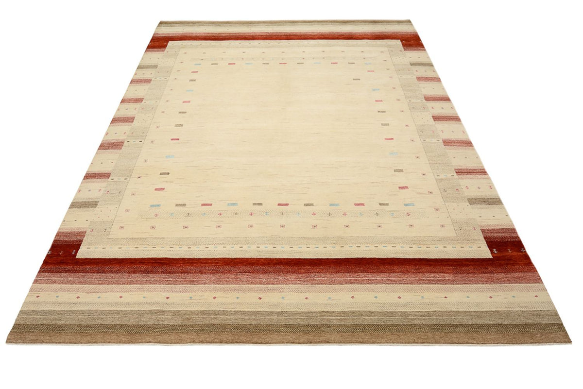 Tapis Gabbeh - Loribaft Indus - 342 x 254 cm - beige clair