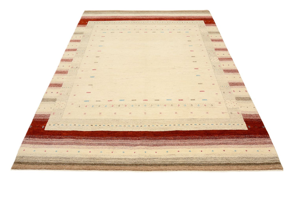 Tapis Gabbeh - Loribaft Indus - 238 x 174 cm - beige clair