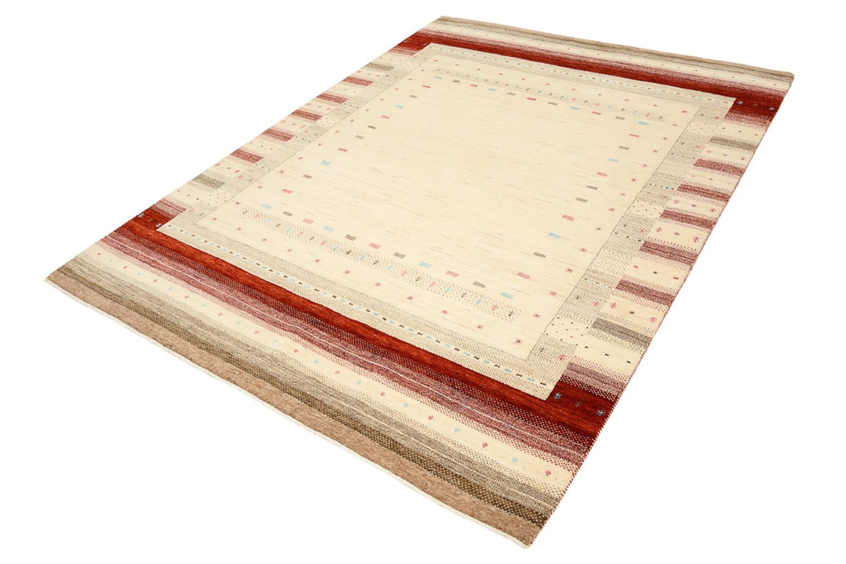 Tapis Gabbeh - Loribaft Indus - 240 x 175 cm - beige clair