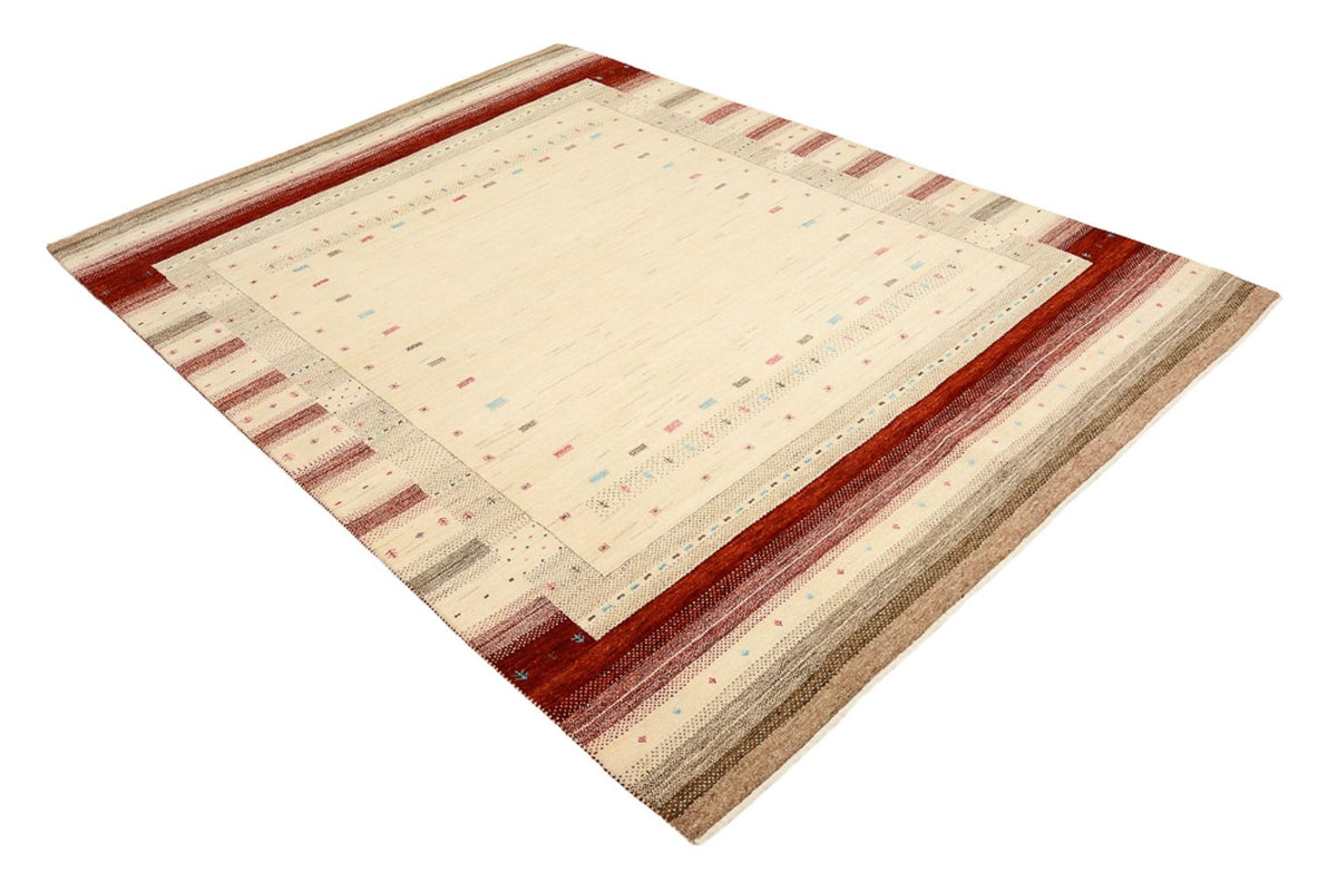Tapis Gabbeh - Loribaft Indus - 240 x 175 cm - beige clair
