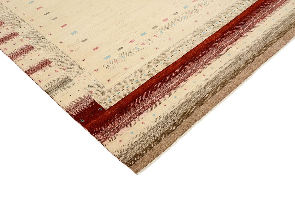 Tapis Gabbeh - Loribaft Indus - 240 x 175 cm - beige clair