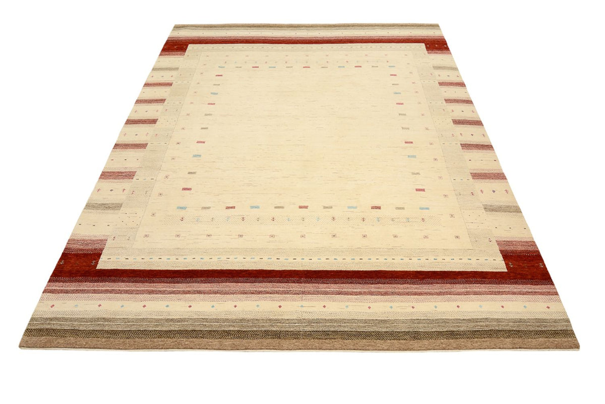Tapis Gabbeh - Loribaft Indus - 319 x 251 cm - beige clair