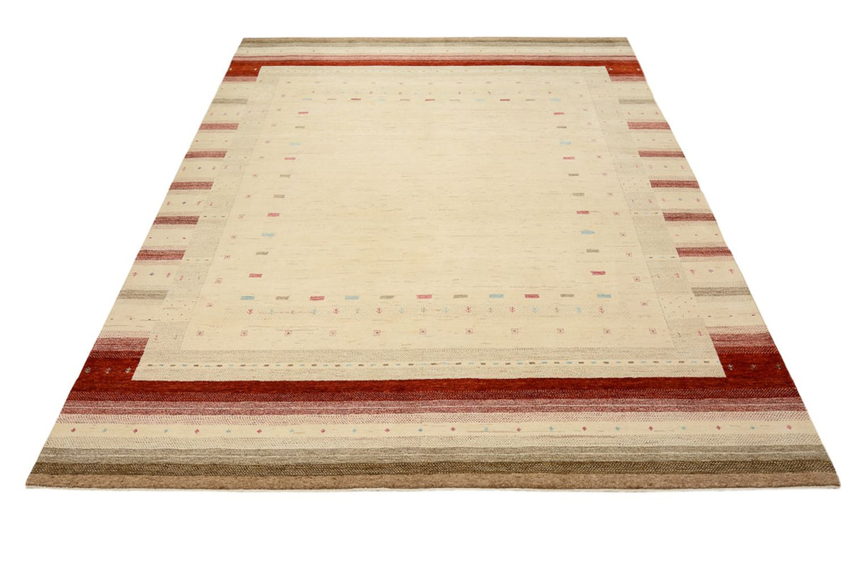 Tapis Gabbeh - Loribaft Indus - 319 x 251 cm - beige clair